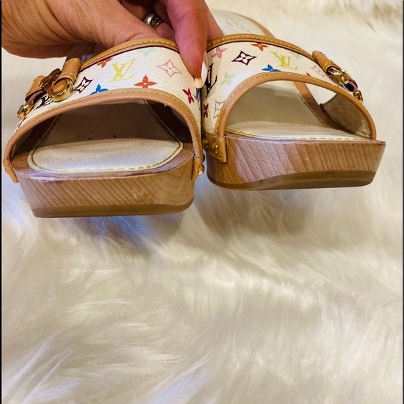 Louis Vuitton Heels Sandals Shoes Sandals Size 7.5 - Picture 4 of 7